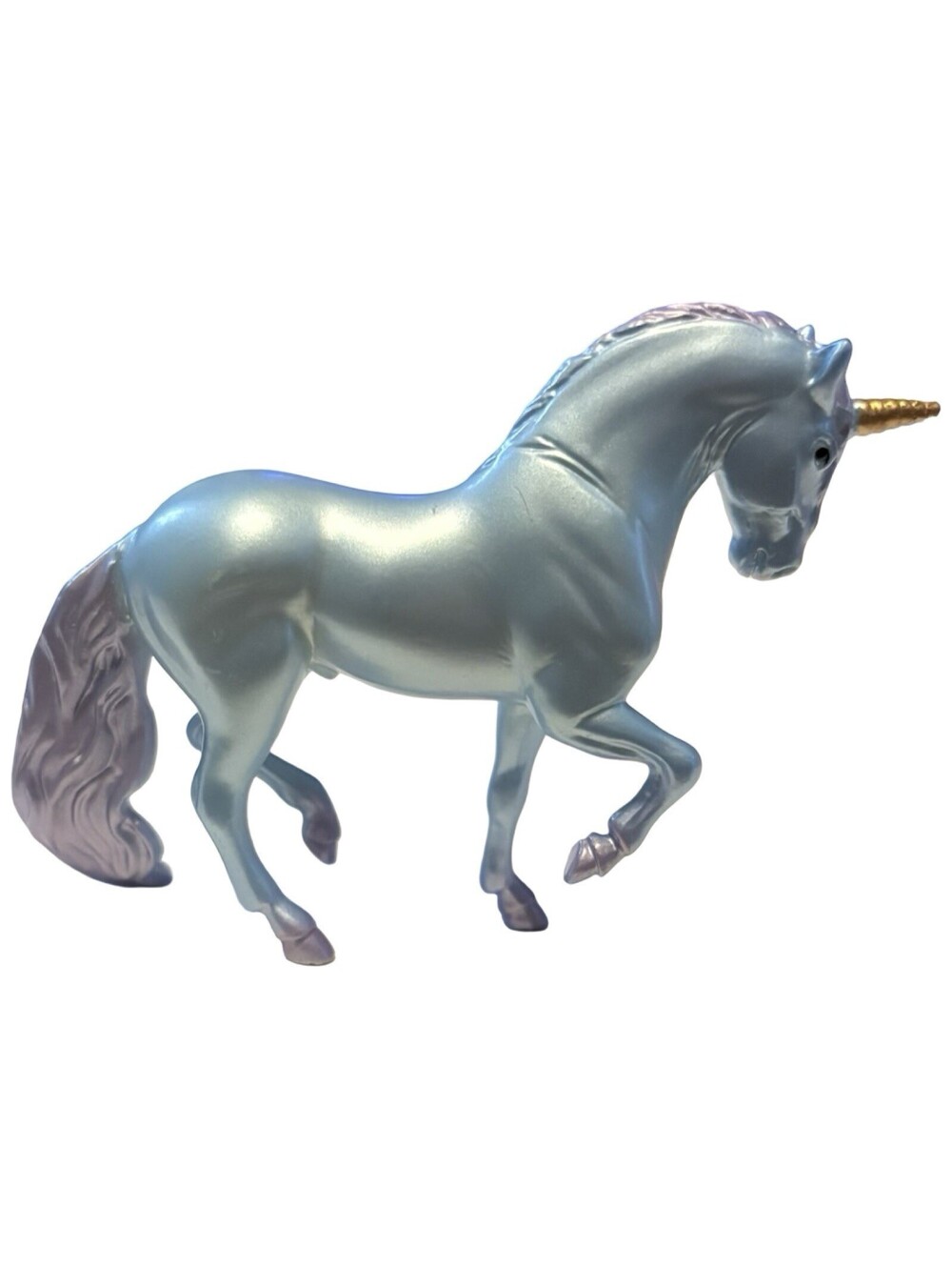 Breyer Classics Model Horse Icy Blue Unicorn Gold Horn Pastel Mane